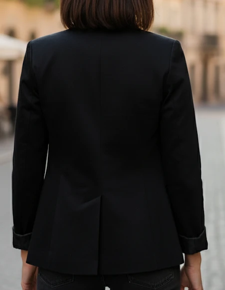 Blazer Pimkie Negro Básico Chic - Talla 36 (S) – photo 3